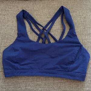 Lululemon Navy Blue Crisscross Sports Bra